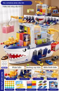 BEI JESS | Đồ Chơi Tàu Lớn có Đường Ray cho Quà Sinh Nhật Bé Trai
