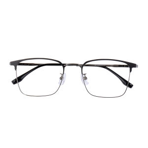 MoJon | Ultra-light Titanium Business Semi-rim Eyeglasses Frame for Men