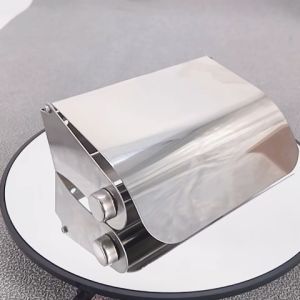 Homeneeds Tempat Tisu Toilet Gulung/ Tempat Tisu Dapur Bahan Stainless Warna Silver ZJ-315