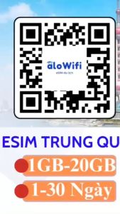 eSim Du lịch Trung Quốc Alowifi Gói DataSim kích hoạt qua QR codekhông phải tháo lắpbảo hành 24/7