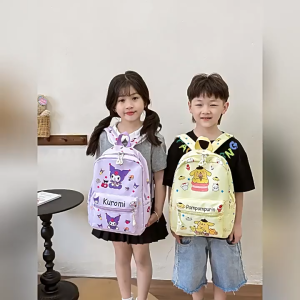 [Ready Stock] Cute Sanrio Cartoon Kids Backpack – Kuromi Hello Kitty My Melody & More | Mini & Medium Size | School Bag / Travel Bag