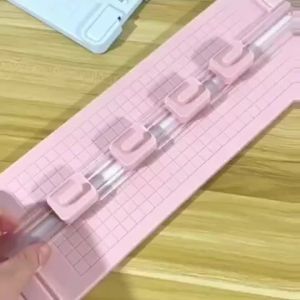 1PC 4 in 1 Two-Way Paper Cutter Manual Office Paper Cutter Send 4 Cutter Heads Design for Schools Offices and Homes