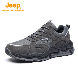 Jeep | Jeep Mens Hiking Shoes Anti-slip Wear-resistant Breathable Outdoor Waterproof Shock-absorbing Mountain Climbing Sports Shoes