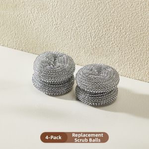 MANJIELI | Non-scratch Multi-function Long Handle Pot Cleaning Steel Wool Brush