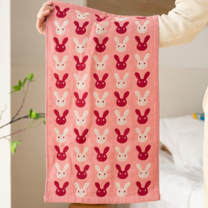 Pure Cotton Childrens Face Towel Soft Absorbent Non-shedding New Design Home Use Bath Towel Cartoon Pattern Bathroom Accessory