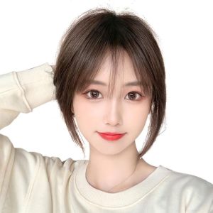 แผ่นผมส่วนบนสำหรับผู้หญิง ผมเทียมทรงธรรมชาติ สีผมปกปิดผมขาว หนาขึ้น วัสดุผมจริง เหมาะกับทุกฤดูกาล แผ่นผมส่วนบนที่สวมใส่สบาย