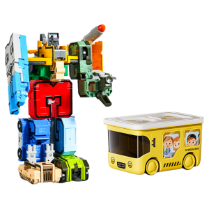 FUZAO | Educational Digital Transforming Toy 5 Assembling Robots 7 Blocks