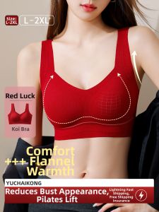 Autumn Winter Thermal Brassiere Minimizing and Side Bust Control