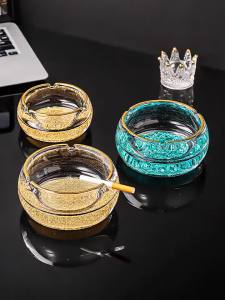 MEIWEISI | Luxurious Golden Foil Big Size Cigarette Ashtray