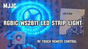 WS2811 RGB IC Running Water Flowing Strip Lights DC 24V 5050 60Leds RGBIC Flexible Ribbon RF Touch Remote Control LED Lighting