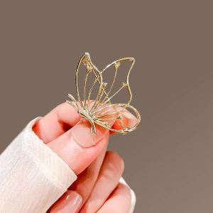 Butterfly Shape Safety Pins Sweater Shawl Clip Brooch Pins for Women