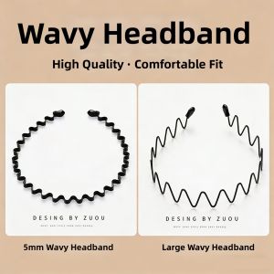 ZUOOU | Air Wave Design No Tighten Tooth Comb Style Headband
