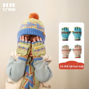 Kocotree | Găng Tay Cho Trẻ Em Mùa Thu Đông Có Nắp Gập
