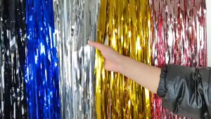 Tirai Foil Balon Rumbai / Backdrop Foil Ulang Tahun Foil