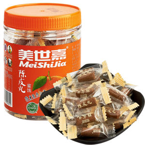 MeiShiJia ChenPiPellets 105g Special Snacks from Chaoshan Golden Orange And Lemon Pellets Office Nuts And Dried Fruits