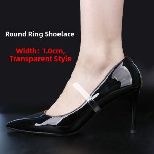 Transparent Anti-Loss Invisible Shoelaces for High Heels Womens Shoe Straps Hairpin Shape Shoe Laces Essential for High Heels