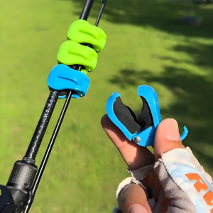 2pcs Quick-Attach Fishing Rod Clip - Tool-Free 1-Hand Holder for 2-Piece Freshwater Rods Secure Grip Tackle Organizer