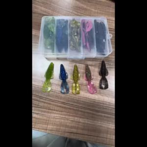 30PCS/BOX Slow Sinking Swimbait Soft Baits Artificial Wobblers For Bass Pike Trout Carp Fishing Vibrant Spiral Fishing Lures Set