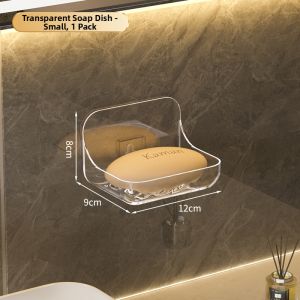 Kaman | Wall-Mounted Hole-Free Soap Drain Rack