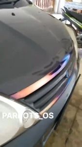 10CM x 1.2METER Titanium Sticker Wrapping Car Motorcycle Lori Lorry Bike Chrome Surface DIY Rainbow Front Grill Logo