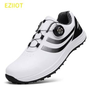 Giày Golf Nam Nữ Màu Trắng Da Chống Trơn Trượt Đi Bộ Du Lịch Giày Đi Bộ Thời Trang Thể Thao Ngoài Trời Giải Trí