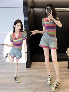 NUMEN BUTTON | Bộ Đồ Hè Phong Cách Retro