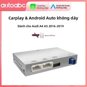 Phụ Kiện Đa Phương Tiện AUTOABC Wireless CarPlay Cho Audi A4 B9 A5 2015-2019 Hỗ Trợ Android Auto Mirror Link AirPlay Camera Lùi