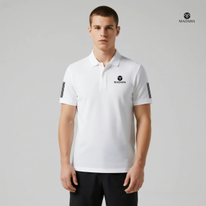 Madaha Polo shirt Kaos Kerah Dry fit Pria Olahraga Lari Running Golf Gym Fitness