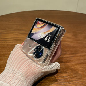 Ultra-Thin Transparent Folding Phone Case for Vivo Xflip Full Coverage Anti-Fall Men Women Style Protective Cover Shell