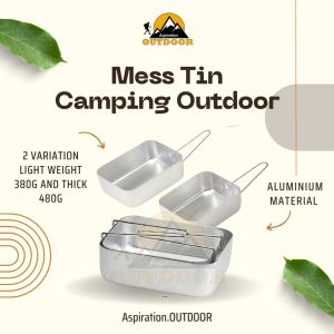 1pair Mess Tin Camping Outdoor Aluminium Lunch Box Tin Set For Cooking
