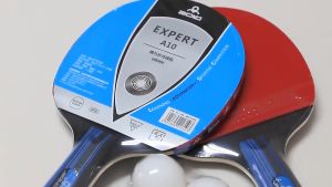 Boli A10 Table Tennis Racket Set with 2 Ping Pong Rackets 3 Ping Pong Balls and 1 Cover