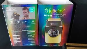 Máy Cạo Râu Điện Hatteker Dành Cho Nam Lưỡi Dao Kép Dao Động Máy Cạo Đầu Trọc Chăm Sóc Da Chất Lượng Salon Thân Máy Bằng Nhựa ABS Máy Tỉa Lông Cho Râu Ria Mép Và Đầu.