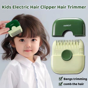 2-In-1 Kids Electric Hair Clipper Hair Trimmer And Comb Multi-Functional Split Ends Cutter For Baby Haircutting Tools