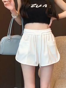 LNR Shop Short Pants Celana Pendek Casual Import untuk Wanita Dewasa Remaja Fit to M - 2XL Pinggang Full Karet Elastis dengan Tali dan Dua Saku Bagian Depan Hot Pants Nyaman Polos Not Panjang Jumbo Legging Training Kasual