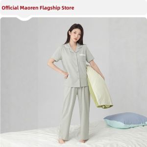 MiiOW | Light Spring-Summer Cooling Long Sleeve Pajama Set