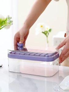 Multipurpose Freezer-Ready Ice Cube Molds with Lid & Scoop | 4 Vibrant Colors