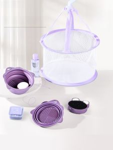 Rulin Beauty Sponge Cleaning Set Makeup Brush Dish Soap Cleaner Tool Kit Beauty Egg Dryer Net Professional Makeup Tools