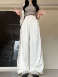 Quần Dài Ống Đứng Giản Dị Phong Cách Hàn Quốc Cỡ Lớn Cho Nữ Mùa Xuân Hè Mới Rộng Rãi Thon Gọn