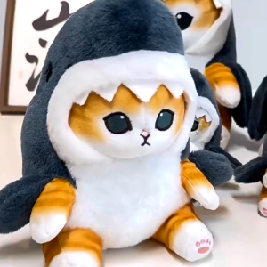 13/20/30CM Shark Cat Plush Doll Hug Sea Lion Shark Cat Toys Kid Birthday Gift Cute Plush Pillow