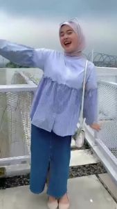 Sasya.clo - Manggo Blouse Bahan Katun / Atasan Wanita Lebaran 2026 / Blouse Wanita Kekinian / Atasan Korean Style / Blouse Wanita Lengan Panjang / Baju Wanita Terbaru 2025