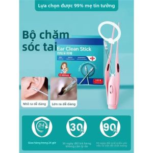 MONLEYTA | Bộ ống cotton vệ sinh tai cho trẻ em an toàn dụng cụ vệ sinh tai cho bé dùng một lần cotton mềm mại