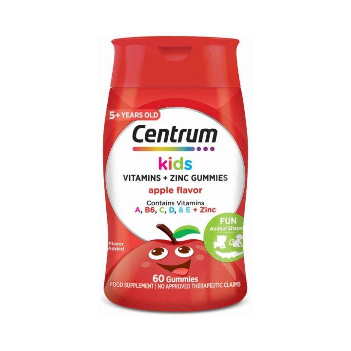 CENTRUM KIDS Vitamins + Zinc Gummies Apple Flavor 60s | Lazada PH