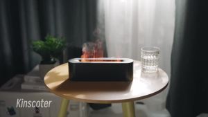 Simulated Flame Aromatherapy Diffuser USB Air Humidifier Desktop Purifier Supports Essential Oil Aroma Cool Mist Difusor