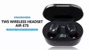 [ready stock] Macaron E7s TWS Bluetooth Headphone Wireless Stereo Earphone Earbuds IPX7 Waterproof Sport Headset LED Display Gaming Earbuds HiLevel