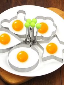 Heart-shaped egg frying mold stainless steel thickened poached egg pancake maker creative egg frying model household egg fryi