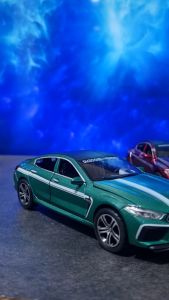 Diecast Miniatur Mainan Mobil Sedan Sport BMW M8 Manhart Besi Metal LED 1/32