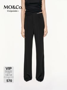 MO&Co. | Lightweight High Waist Flared Pants for Spring and Autumn