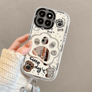 Sup&LV | Cute Creative Pet Style Xiaomi Phone Case With Lanyard Full Cover Protection For Xiaomi 15 Pro Ultra 14 Pro 13 Mirror Design
