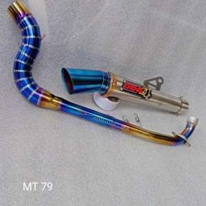 Knalpot daeng sai 4 BLU leher ceobra BLU buat motor jupiter Vega shogun PNP