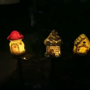 LED Outdoor Waterproof Solar Light String Retro transparent Globe Bulb Garden Courtyard Decor